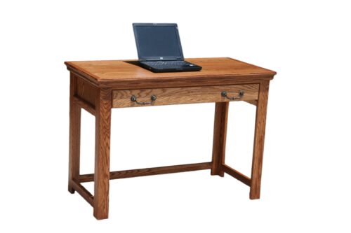 Traditional T354 42" Laptop Writing Table shown in Oak