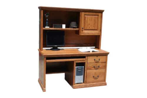 Traditional T699 Desk with hutch & CPU holder