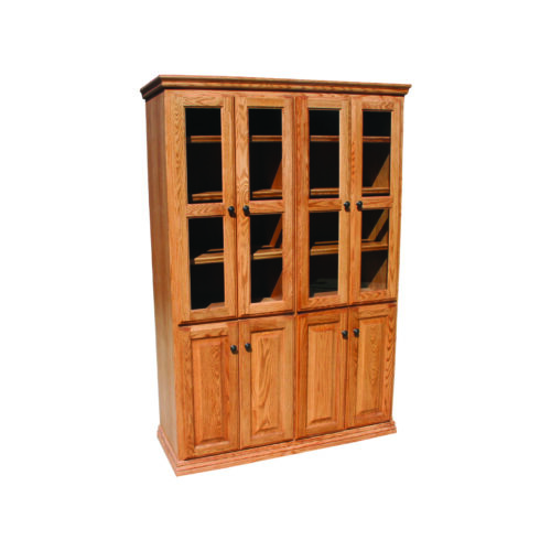 Traditional BK8 48"W 8-Door Library Bookcase