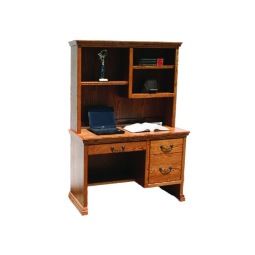 Traditional T100 45" 2-Drawer Junior Computer Desk with hutch